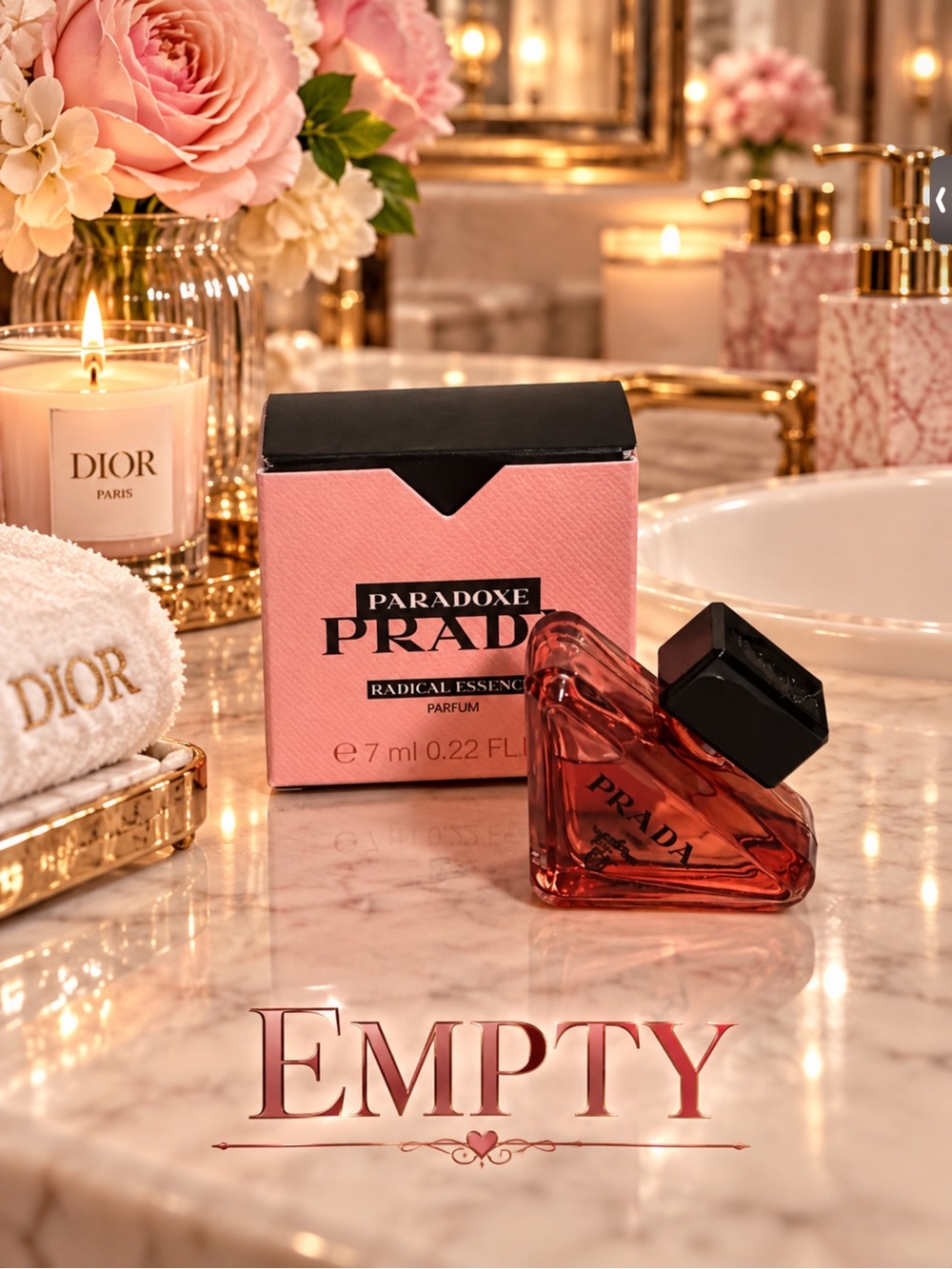 Prada Paradoxe Pink and Black Miniature Fragrance Bottle